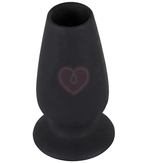 Анальная пробка с отверстием Lust Tunnel Plug S чёрная фото 1