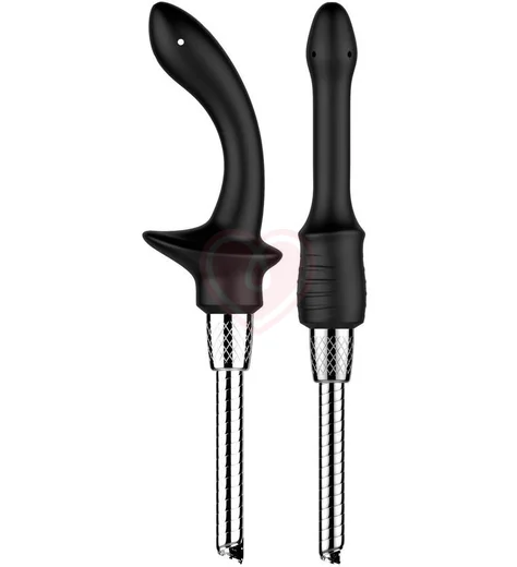 Набор из 2 насадок для анального душа Nexus Beginner чёрный фото 1