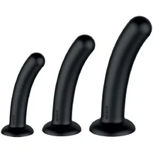 Набор из 3 расширителей на присоске Nexus Silicone Dilator чёрный