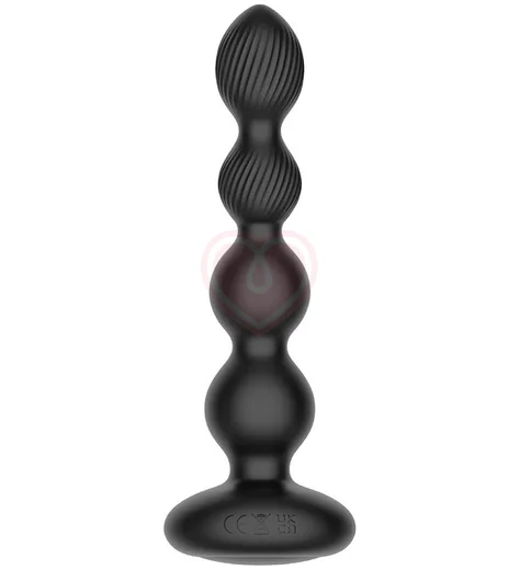 Анальная вращающаяся виброёлочка Nexus Tornado Beaded Probe Large чёрная фото 1