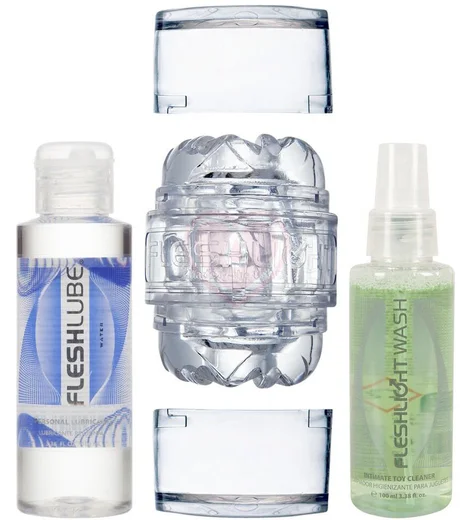 Набор Fleshlight Quickshot Vantage со смазкой и очищающим спреем фото 1