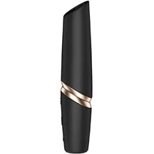 Вакуумно-волновой клиторальный стимулятор помада Satisfyer Perfect Kiss чёрный