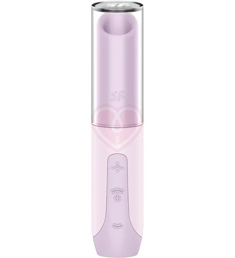 Вакуумно-волновой клиторальный стимулятор помада Satisfyer Secret Kiss сиреневый фото 1