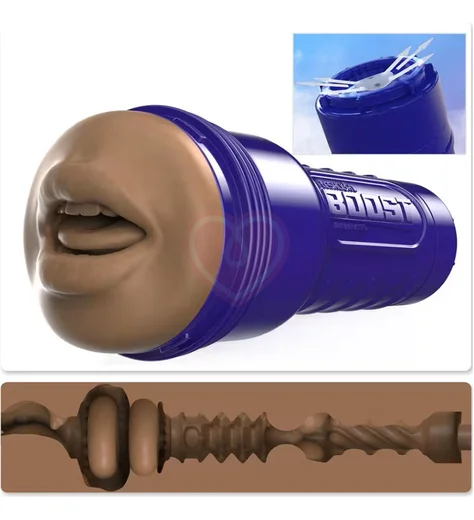 Мастурбатор Fleshlight Boost Blow Brown ротик фото 1