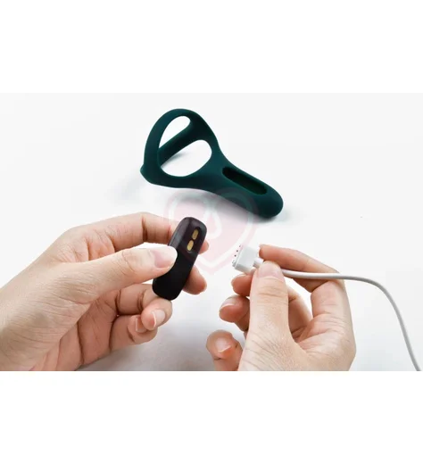 Двойное виброкольцо Magic Motion Rise тёмно-зелёное фото 4