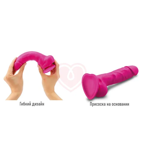 Фаллоимитатор с подвижной кожей Strap-On-Me Sliding Skin M 13 см розовый фото 3