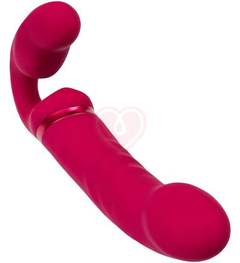 Безремневой страпон Lapis Lovense с вибрацией красный фото 4