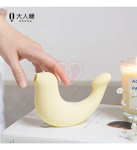 Вакуумный вибратор Osuga G-Spa жёлтый фото 4