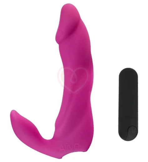 Вибратор для стимуляции зоны G и клитора Bifun Pro ярко-розовый фото 2