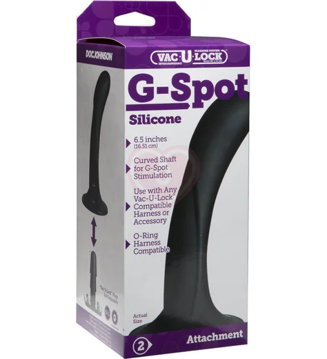 Насадка для страпона Vac-U-Lock G-Spot чёрная фото 2