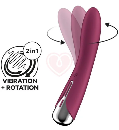 Вибратор с ротацией Satisfyer Spinning Vibe 1 бордовый фото 3