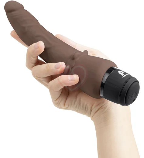 Анальный вибратор PowerCocks Slim Anal 12 см шоколад фото 2