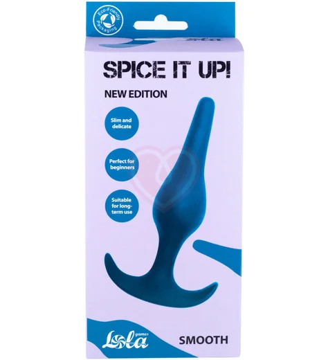 Анальная пробка Spice It Up Smooth бирюзовая фото 3