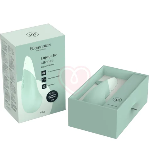 Стимулятор клитора Womanizer Vibe мятный фото 3
