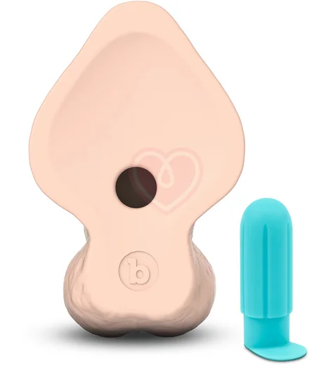 Реалистичный изогнутый фаллоимитатор с мошонкой Slipskin Realstic Curved 20 см телесный фото 5