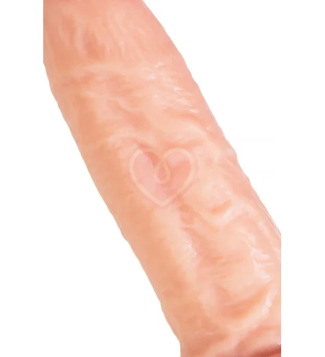 Реалистичный фаллоимитатор с мошонкой на присоске RealStick Nude York телесный фото 4