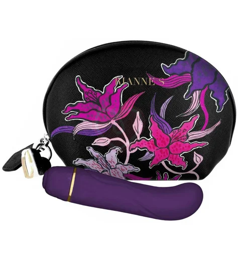 Мини-вибратор для точки G Rianne S Mini G Floral с цветочной косметичкой фото 3