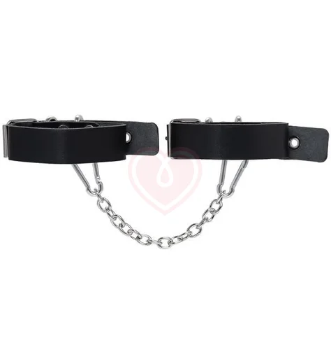 Оковы с люверсами Pecado BDSM черные фото 2