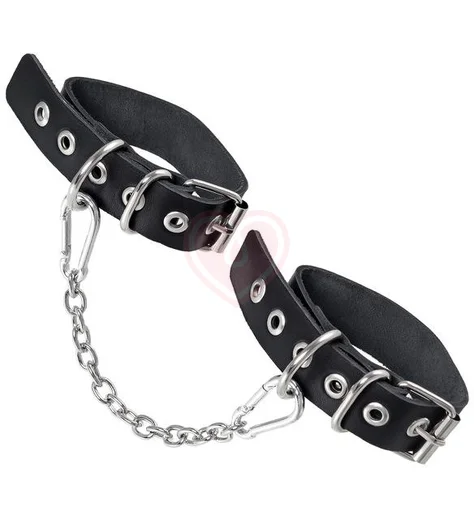 Оковы с люверсами Pecado BDSM черные фото 3