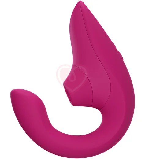 Вибратор для зоны G c бесконтактной стимуляцией клитора Womanizer Blend малиновый фото 11