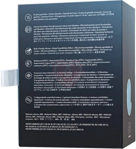 Вакуумый вибростимулятор клитора Satisfyer Cutie Ghost голубой фото 2