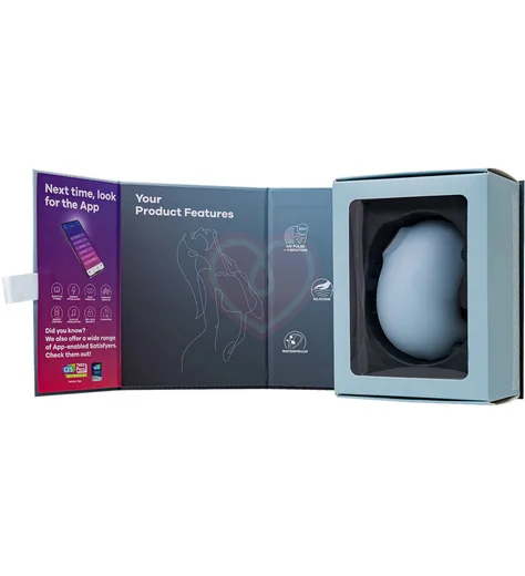 Вакуумый вибростимулятор клитора Satisfyer Cutie Ghost голубой фото 4