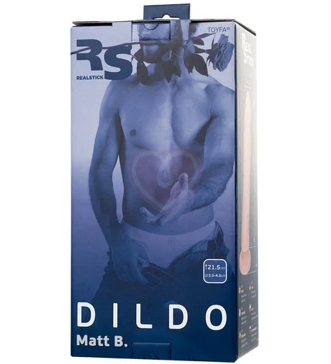 Фаллоимитатор на присоске RealStick Silicone Matt B телесный фото 2