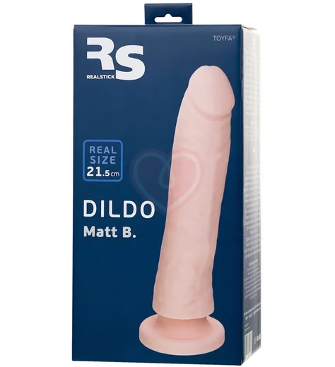 Фаллоимитатор на присоске RealStick Silicone Matt B телесный фото 3