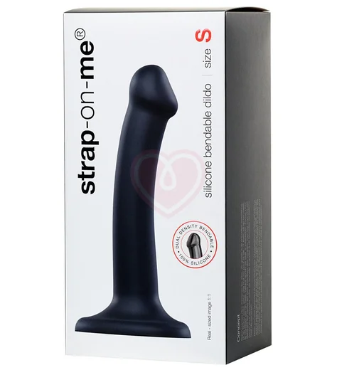 Гибкий фаллоимитатор на присоске Strap-on-me S 17 см чёрный фото 5