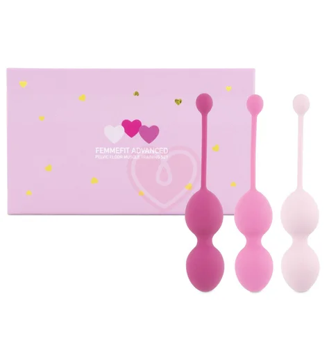 Набор из 3 вагинальных шариков FemmeFit Advanced Pelvic Muscle Training Set фото 4