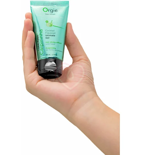 Водный лубрикант Orgie Lube Tube Cocktail Caipirinha со вкусом коктейля Кайпиринья 50 мл фото 3