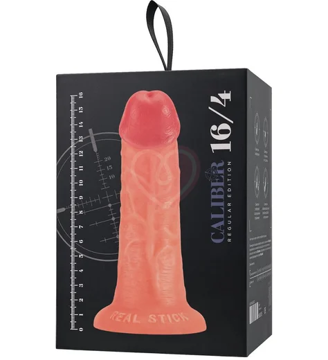 Реалистичный фаллоимитатор на присоске RealStick Caliber 16-4 телесный фото 11