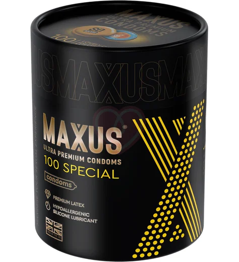 Презервативы с точками и рёбрами Maxus Special So Much Sex 100 шт с кейсом фото 1