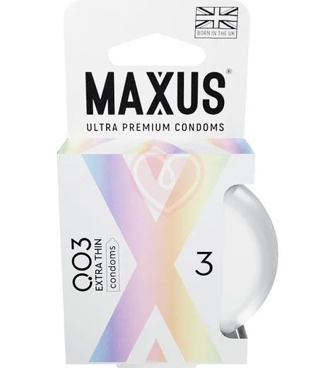 Ультратонкие презервативы Maxus 003 3 шт с кейсом фото 1