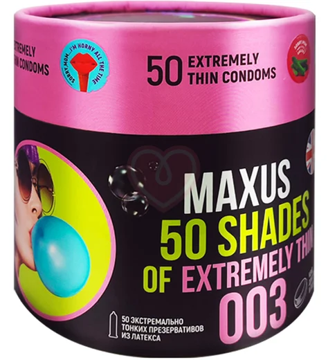 Экстремально тонкие презервативы Maxus Extremely Thin 003 50 шт фото 1