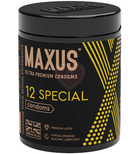 Набор точечно-ребристых презервативов Maxus Special X-Edition 12 шт с кейсом фото 1