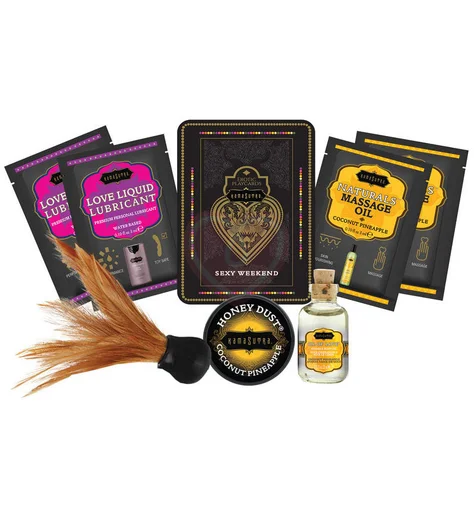 Набор эротической косметики KamaSutra The Weekender Tin Can Coconut Pineapple Ананас-Кокос фото 1