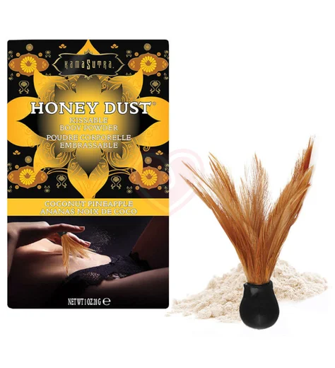 Ароматная пудра для тела KamaSutra Honey Dust Coconut Pineapple Ананас и кокос 28 г фото 1