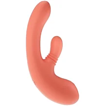 Вибратор кролик Amovibe Vibella коралловый