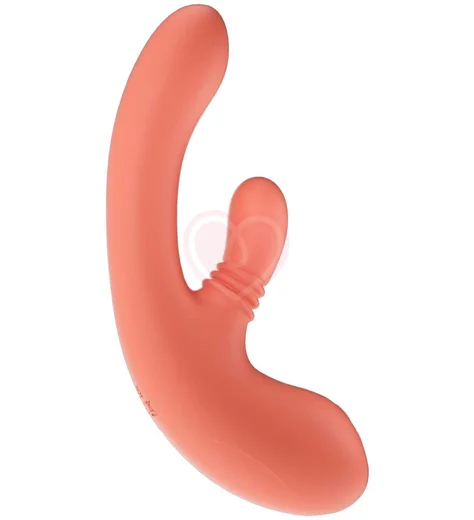 Вибратор кролик Amovibe Vibella коралловый фото 1