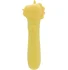 Вибропуля Unihorn Usb Bean Blossom со стимуляцией язычком жёлтая фото 1