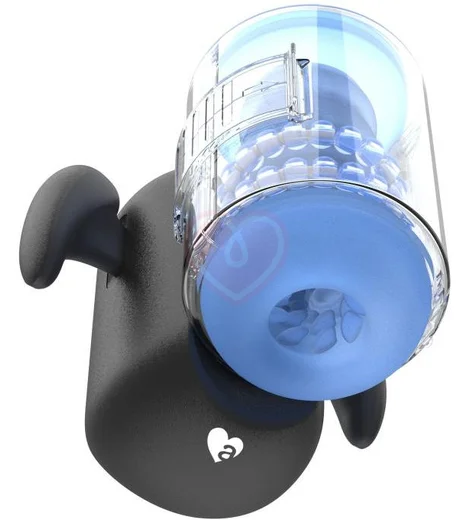 Робот-мастурбатор с массажными бусинами Amovibe Black Knight Massaging Beads фото 7