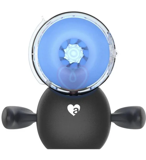 Робот-мастурбатор с массажными бусинами Amovibe Black Knight Massaging Beads фото 12