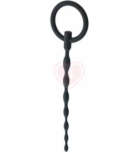 Уретральный плаг Black Red by Toyfa чёрный фото 1