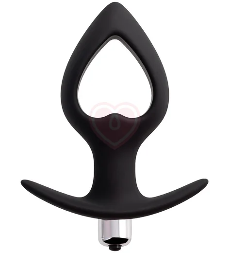 Анальная пробка расширитель с вибрацией Popo Pleasure by Toyfa Cordis M чёрная фото 1