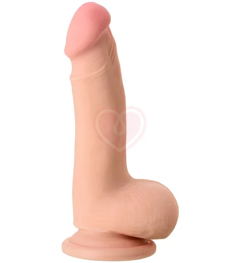 Реалистичный вибратор на присоске с пультом RealStick Elite Alfonso телесный фото 1