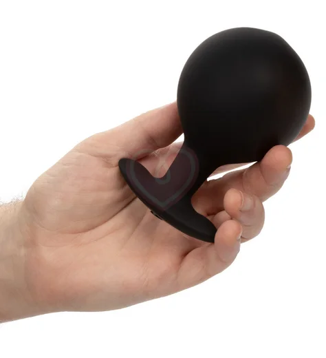 Утяжелённая расширяемая анальная пробка Weighted Silicone Inflatable Plug Large фото 4