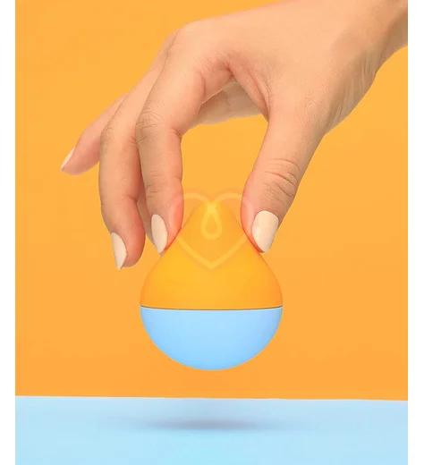 Мини-вибратор Tenga Iroha Mini Sora-Mikan оранжево-голубой фото 2