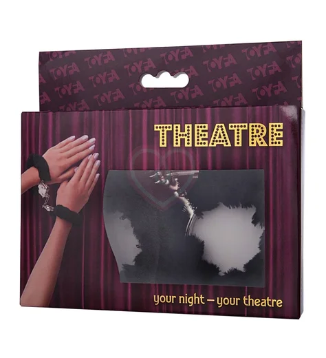 Наручники с мехом ToyFa Theatre Fur чёрные фото 3