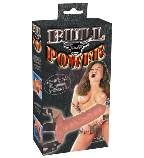 Реалистичный латексный фаллопротез Bull Power телесный фото 3